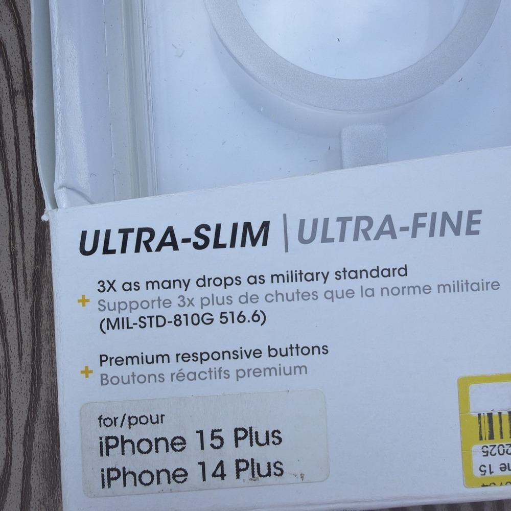 OtterBox Symmetry+ Series Case for MagSafe for iPhone 14/15 Plus Clear NEW - Picture 2 of 5
